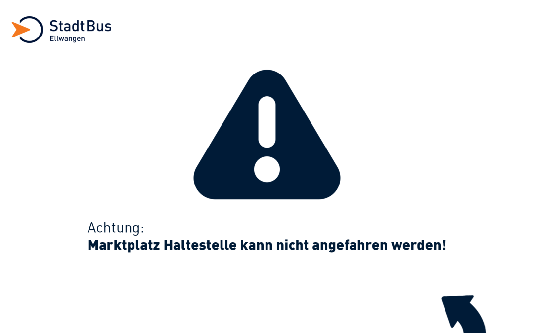 Fahrplanänderung Marktplatz